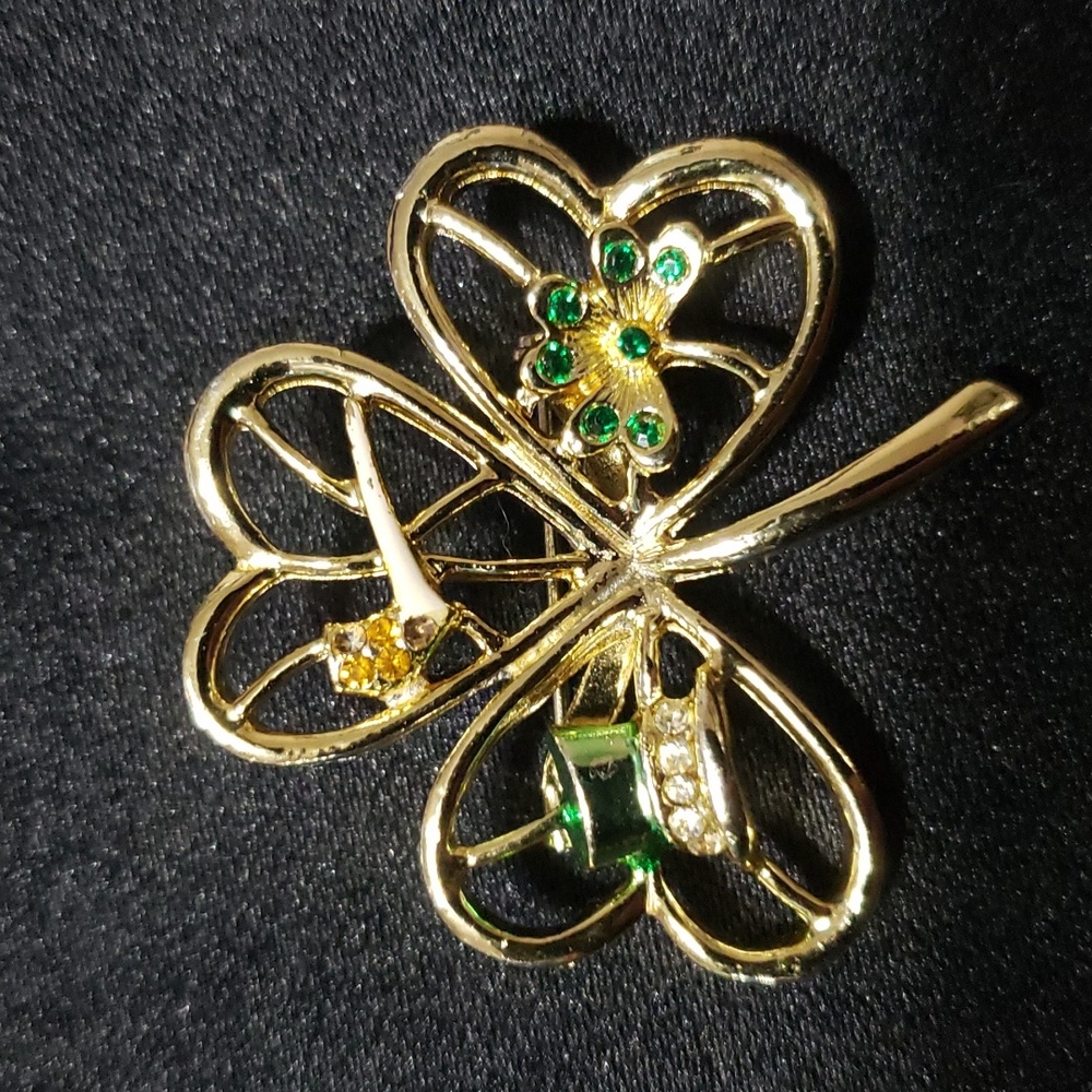 B.J. 3 leaf Clover pin.